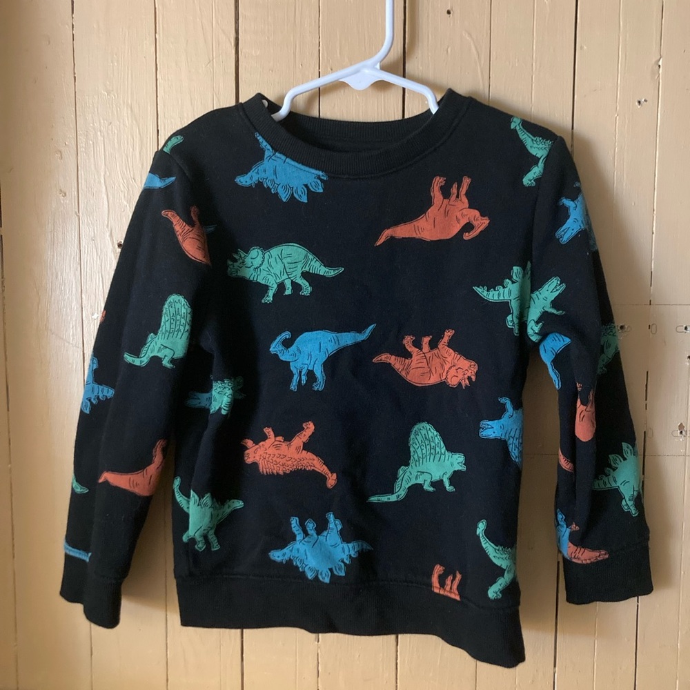 Cat & Jack Colorful Dinosaur Print Sweatshirt